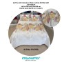 ETEHOMETEX Battal Boy Pamuklu Kapitoneli Yatak Örtüsü Seti ALENA PUDRA 8696474232097